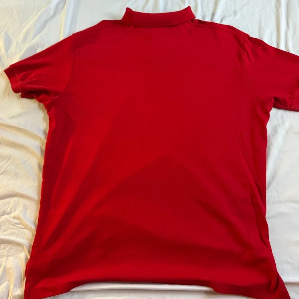 Ralph Lauren Polo Shirt Mens Size XL Vintage Royal Red Pony Short Sleeve Classy